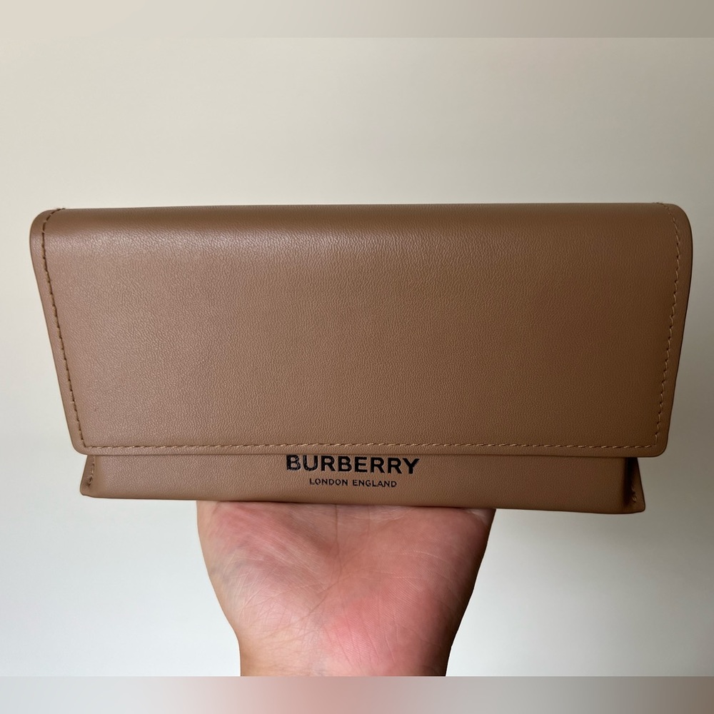 Authentic burberry leather glass box